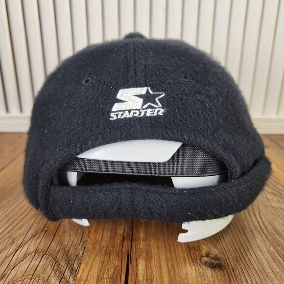 VTG Starter Salt Lake City 2002 Winter Olympic Games Fuzzy Hat Black Ear Flaps - Picture 5 of 11